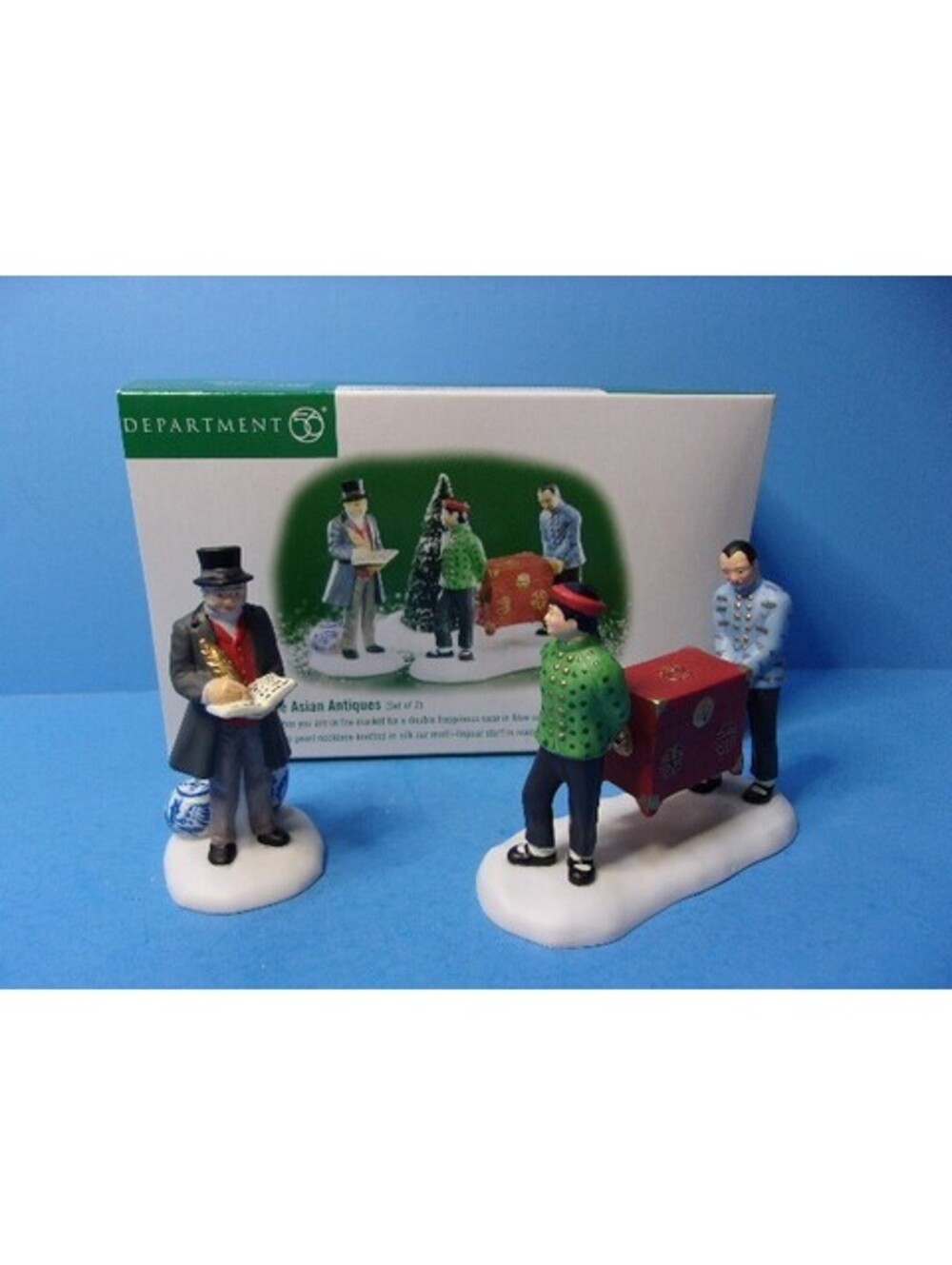 Dept 56 Fine Asian Antiques 58462 Dickens Village Set of 2 Retired Accessory IOB